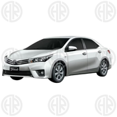 Toyota Corolla 7D Floor Mats Black (2014-2021) Premium 3Pcs Set